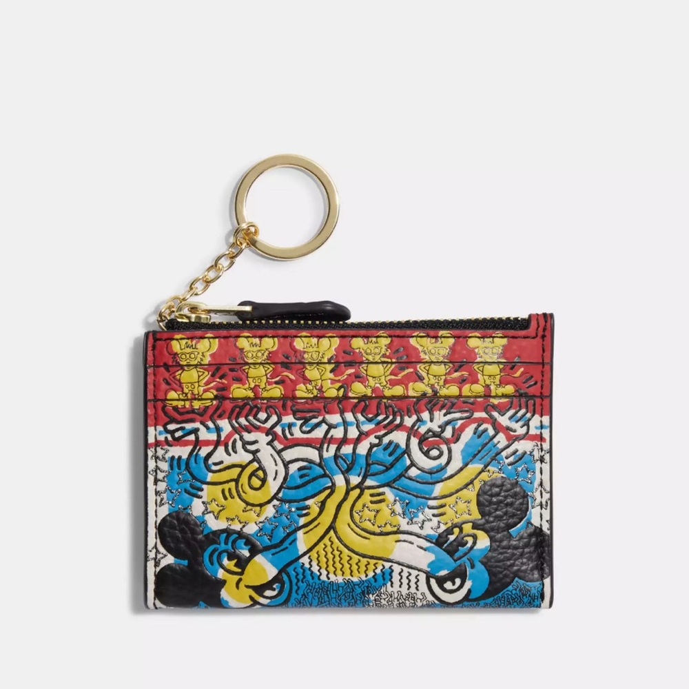 Disney Mickey Mouse X Keith Haring Mini Skinny Id Case